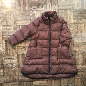 Large A Shaped zip up Puffer Coat